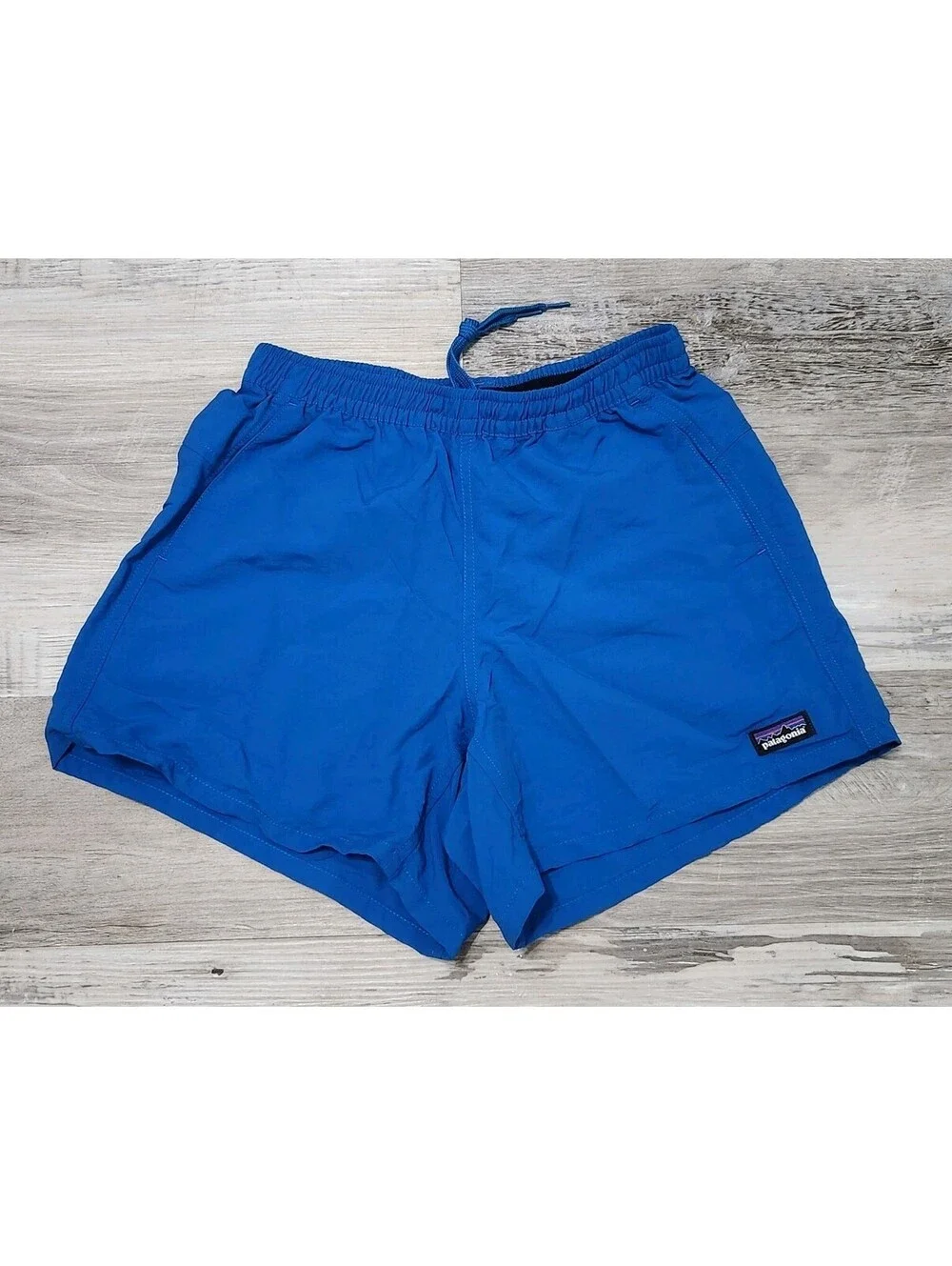 Patagonia Shorts Womens XXS Royal Blue Drawstring Baggies